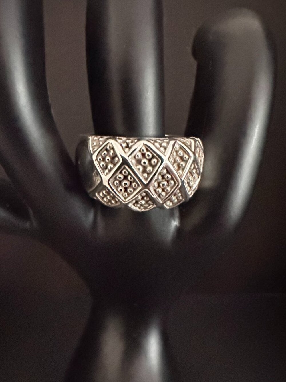 Michael Dawkins Sterling Silver Ring Size 9 18g Thailand Wide Dome Ring